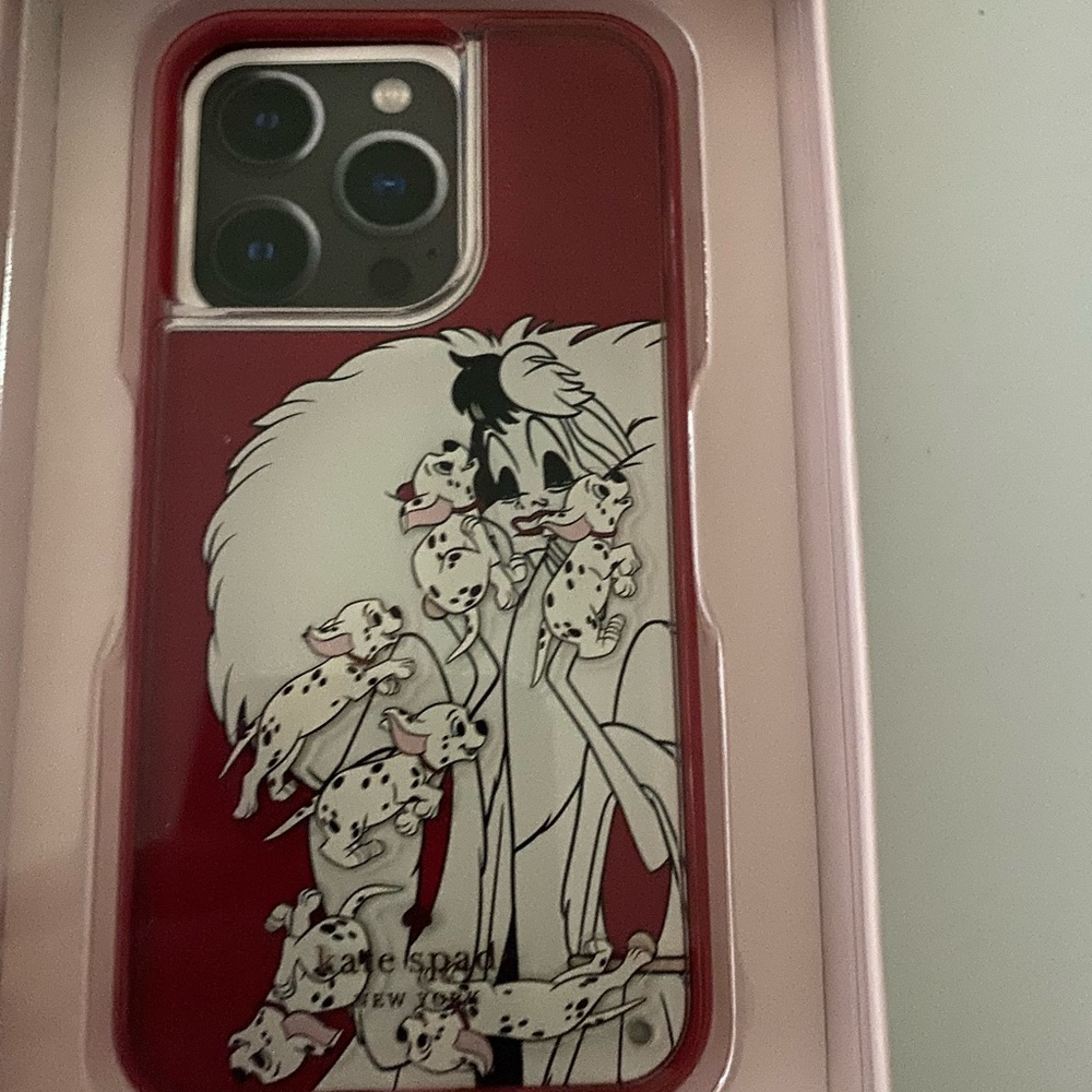 Disney Kate Spade 101 Dalmatians Resin iPhone 13 Pro Case K8190 New